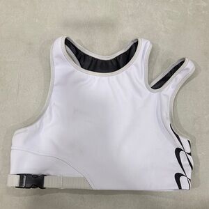 Nike White and Black Women's sports bra
